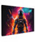MuchoWow© Bilder Groß 120x80 cm XXL Wohnzimmer Deko Modern Wandbild Kunstdruck auf Leinwand Bild Schlafzimmer über Bett Room Decor Geschenke Astronaut - Neon - Spiele - Weltraum
