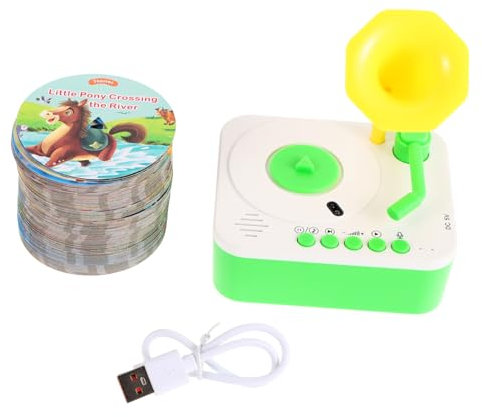 SOPOTUTU 1 Juego Fonógrafo Juguete Sensorial Musical Gramófono De Juguete Tocadiscos De Juguete Abs