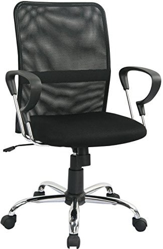 SixBros. Bürostuhl Chefsessel Drehstuhl Schreibtischstuhl Schwarz H-8078F-2/1322