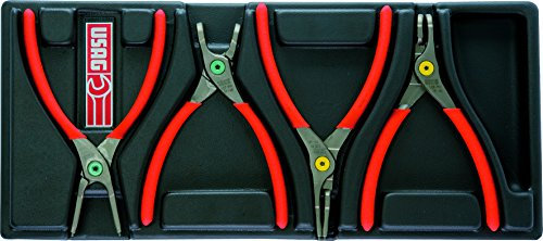 USAG 519/127N - Assortimento con 4 pinze (4 pz) 05190716