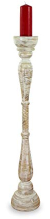 livasia Kerzenhalter weiße Lady, Kerzenständer, Kerzenleuchter, Stimmungsleuchter (100cm)
