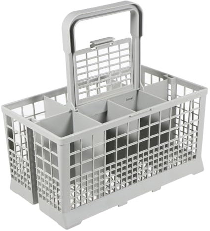 SPARES2GO Cutlery Basket Caddy Cage for Haier Dishwasher (Removable Handle, 240mm)