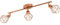 EGLO LED Deckenlampe Zapata, 3 flammige Deckenleuchte, Deckenstrahler aus Metall und satiniertem Glas, Wohnzimmerlampe in Kupfer, Weiß, Flurlampe inkl. G9 Leuchtmittel, warmweiß