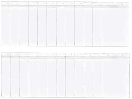 lgege 24 PCS transparent extra große 16,5 x 11,4 cm Namensschild Halter für Passport ID, Cash, Flug, Quittungen, Kreditkarte, etc.