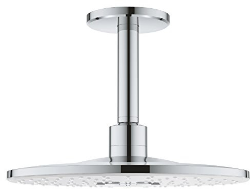 GROHE Rainshower Smartactive 310 -Kopfbrauseset Deckenauslass (2 Strahlarten, langlebig), alpinweiß, 26477LS0