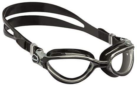 Cressi Schwimmbrillen DE203650, Schwarz/Silber Schwarz Klaren Linse, Einheitsgröße