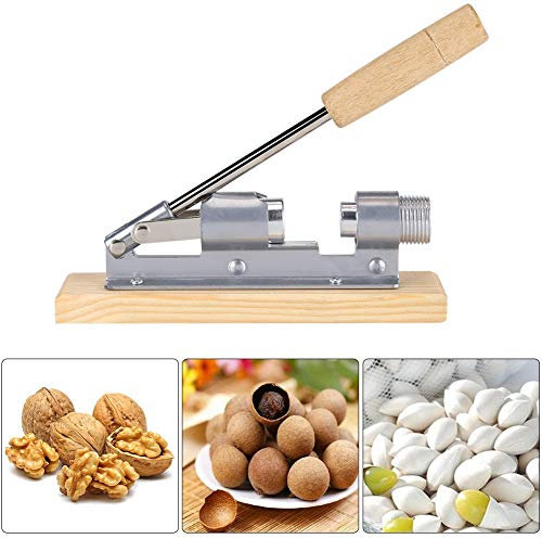Casador Manual de Cascanueces Partidor de Almendras Manual Presión Frutos Secos Alicates Herramienta de Apertura Partidor de Nuez de Madera Manual para Avellanas Nueces Almendras Macadamia