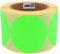 Markierungspunkte neongrün - Ø 75 mm - 500 bunte Klebepunkte auf 1 Rolle(n), 40 mm Kern, Papier, Inventuretiketten selbstklebend