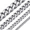 ChainsHouse Panzerkette für Herren Halskette Edelstahl Kette ohne Anhänger für Damen Kette Edelstahl Herren Halskette 12mm Kubanische Kette 46cm Gliederkette Männer Halsreif Halsschmuck für Sohn