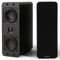 Micca OoO Passive Slim Bookshelf Speakers with 3-Inch Woofers and Silk Tweeter, Thin Design Under 4 Wide, for Desktop Stereo or Home Theater Surround Sound, Wall Mountable, Pair, Dark Walnut