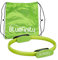 Relaxdays 2 x Pilates Ring mit Übungen, Doppelgriff, gepolstert, Widerstandsring Yoga, Fiberglas, Fitness Ring Ø 37 cm, grün