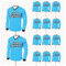 AK Giftshop Football Birthday Cupcakes Cake Food Decorations Picks Toppers - (pack of 14) (Man City Colours)