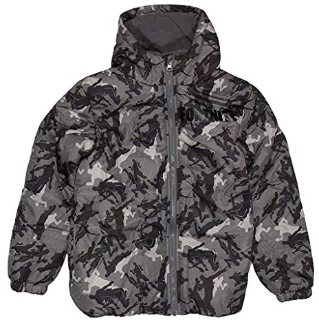 Fortnite Camo Dancing Emotes Puffer Jacket, Kids, 7-15 Years, Grey, Official Merchandise