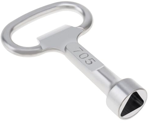 OriGlam Multi-Functional Utility Key Plumbers Tool Key, Triangle Cabinet Spanner Key Socket Keys for Radiators Gas Electric