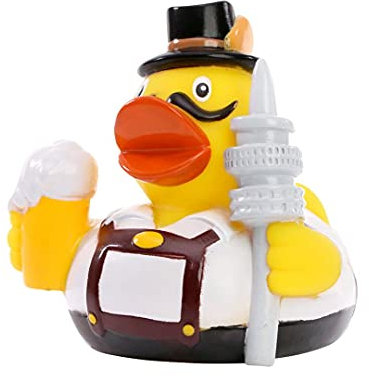 Schnabels Quietsche-Ente München - Geschenk für Geburt Geburtstag Namenstag Kinder Baby Freund-in Mädchen Junge - Spielzeug Quietsche-Ente Deko Badewanne