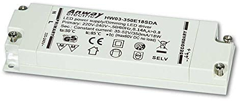 Anway LED Treiber HW03-350E18SDA 350mA 18W 35-52V