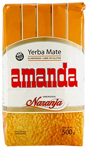 Amanda Yerba Mate Tee Naranja 0.5kg | Mate Tee aus Argentinien | Detox und Energie Getränk