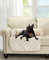 Brilliant Sunshine Premium Haustier-Sofa, seidiger Samt, rutschfest, wasserdicht, waschbar, Couchschutz mit abnehmbaren Nackenrolle, Möbelbezug für Haustiere, Hunde, Katzen, Größe M, Beige