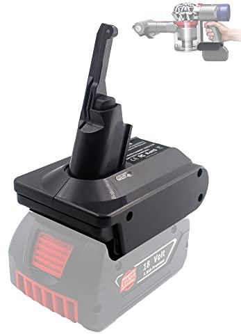 BTRUI für Dyson V8 Adapter für Bosch Professional 18V System Akku, für Dyson V8 Animal Fluffy Motorhead Handstaubsauger Konverter (BOS18V8 Adapter)