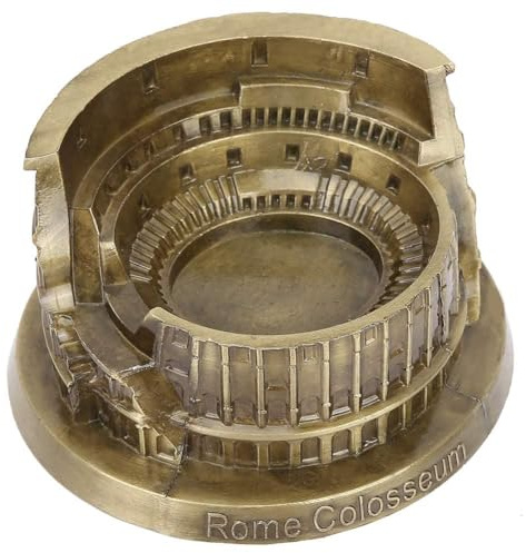Beufee Vintage römisches Kolosseum Modell, 3D-Puzzle für Erwachsene Miniatur römisches Kolosseum Architekturmodellbausätze Kunsthandwerk Büro Desktop-Dekor