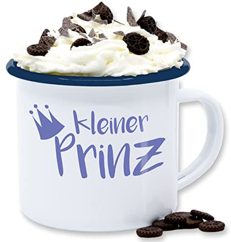 Emaille Tasse Blechtasse - Statement Sprüche - Kleiner Prinz - 300 ml - Weiß Blau - sarkasmus kleine spruch spruechen sprüche, sprueche mit sprüchen stoffbeutel lustige