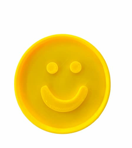 The Cookie Cutter Hub Ausstechform mit Smiley-Gesicht, 10 cm, mit passendem Präger für Kekse, Kekse, Ton, Backdekoration