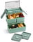 Meider Stackable Bento Box Adult Lunch Box, 1400ml Bento Boxes Lunch Containers, Adult Bento Box with Removable Compartments, Bento Box Lunch Box Microwave Safe (Green)