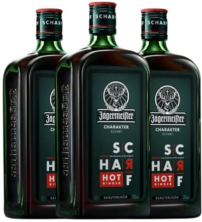 Licores Mast Jager Meister Charakter Scharf Hot Ginger 70 cl (Caja de 3 Botellas de 70 cl)