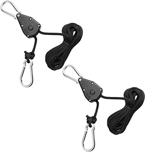 Sosoport Ensemble De 2 Supports Robustes Pour Lampes De Culture Cordes De Suspension Pour Lampes De Culture Cordes De Levage Pour Un Réglage Facile De Léclairage Des Plantes
