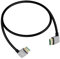 RIIEYOCA 8K 90 Degree HDMI Cable, Left Angle HDMI Male to Right Angle HDMI Male Short Cable, 48Gbps High Speed 2.1 Supports 8K@60Hz, ARC,3D for DVR, HDTV, Roku Ultra（0.5M）