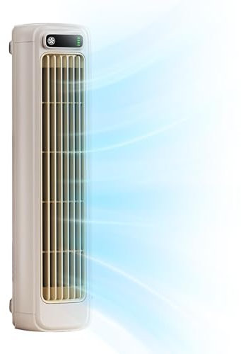 Outfany Cooling Ace, Tragbarer Luftkühler-Lüfter - 3 Modi Einstellbare Persönliche Kleine Klimaanlage | Tragbarer Desktop-Turmventilator, Leiser Persönlicher Luftkühler, Wiederaufladbarer