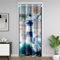 Leuchtturm Tür Vorhang Privatsphäre 132x203cm Rustikale Holzbrett Verdunkelungs Vorhang Schlafzimmer Dekor Surfen Ozean Welle und Vögel Türvorhang Nautische Raum Teiler Vorhang,Blau