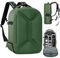 OUUTMEE Camera Backpack Hard Shell, Hard Case Photography backpack Large DSLR Camera Bag Case, Waterproof Hardcase Camera Backpack (Green)