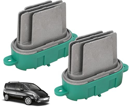 WingFly Chauffage Souffleur Moteur Résistance 7701207453 Compatible avec Renault Espace IV 2002-2022, Résistance Ventilateur Chauffage pour Esp-ace IV (2 pièces)