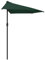 CLALER Halber Sonnenschirm 300x155x223cm, Halber Terrassenschirm 3m, Halbkreis Öffnung Schattenüberdachung, Sonnenschutz, UV-Schutz, für Wand, Veranda oder Balkon Möbel, Dunkelgrün