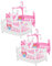CORHAD 4 Stück Puppenhaus Möbel Mini Puppen Mini Krippen Spielzeug Puppen Krippen Sets Geburtstagsdekoration Für Mädchen Mini Bett Puppenhaus Betten Puppenhaus Dekoration
