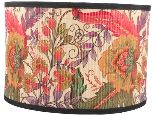 Gadpiparty Lampenschirm Aus Bambusgeflecht Mit Blattmuster Für Tischlampen, Schlafzimmer, Arbeitszimmer, Esszimmer Und Warmes Licht Für Gemütliche Atmosphäre (modell D)