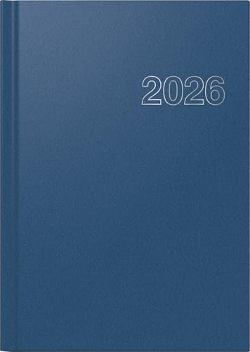 rido/idé Buchkalender Mod. Chefplaner 2026 | A5, Kunststoff, blau