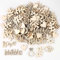 HERZWILD 100pcs Tischdeko Konfirmation Kommunion Streudeko Konfetti Hochzeit, Love Herz Hochzeitsdeko Tisch, DIY Holz Tischdeko Hochzeit für Verlobbung Valentinstag Geburtstag (love)