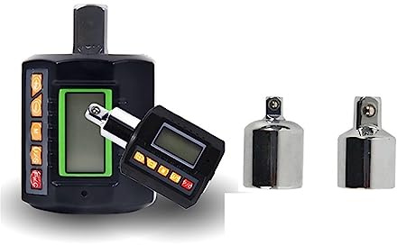 BINGNU Drehmomentschlüssel, 3-teiliger Drehmomentschlüssel-Tester mit Adapter 3-200 N.m Digital Meter Display Kopf Fahrrad Auto Reparatur(ANC-200 with green)