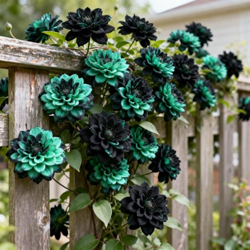 Selten Clematis MehrjäHrige,Farbenfrohe Clematis -Rhizom In GroßPackungen, Fachgerecht Gepflanzt, GartenverschöNerung-4Rhizom-E