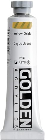 Golden HEAVY BODY Acrylfarben, 60 ml, 1410 Gelboxid