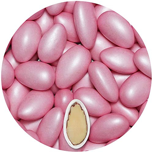 EinsSein 0,5kg Peladillas de almendras bautizo Conchiglia Rosa perla peladilla almendra boda bautizos grageas comunion comunión niño baratas confeti Fiesta cumpleaños chocolate Evento