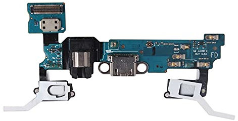 OnlyTech Ersatz-Ladekabel für Samsung Galaxy A7 A700F, mit USB- und Klinkenstecker, Mikrofon, Antenne und Home-Tasten.