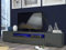 möbelando TV-Lowboard Longboard HiFi Rack Unterschrank Tisch Daiquiri II (Anthrazit-Hochglanz)