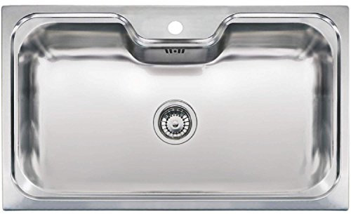 Single Bowl Chrome Stainless Steel Kitchen Sink - Reginox Jumbo