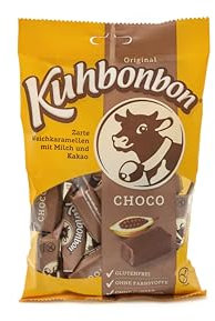 Kuhbonbon Chocolat Bonbons au Caramel avec Lait/Cacao 200 g