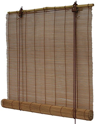 Flairdeco Bambusrollo freihängend, Bambus, Braun, 90 x 220 cm