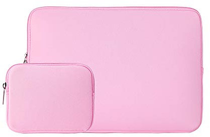 RAINYEAR 11-11.6 Inch Laptop Sleeve Case Soft Lining Carrying Bag Cover with Accessories Pouch, Compatible with 11.6 MacBook Air for 11 Notebook Computer Tablet Chromebook(Pink)