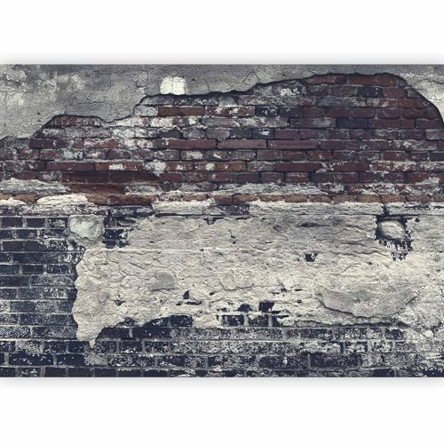 murando - Fototapete Vlies Ziegelmauer, 400x280 cm, Schlafzimmer, 3D-Effekt | Full HD Druck, 3D-Effekt, lichtbeständige Farben, ideal fürs Wohn- oder Schlafzimmer, schnelle Montage, lichtbeständig, edel
